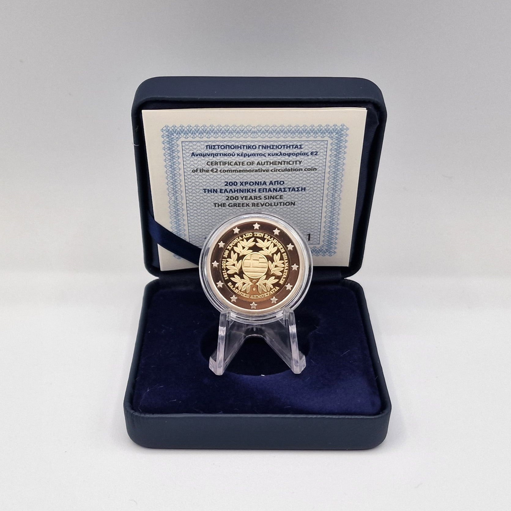 2021 Revolução Grega 2€ - Grécia Proof